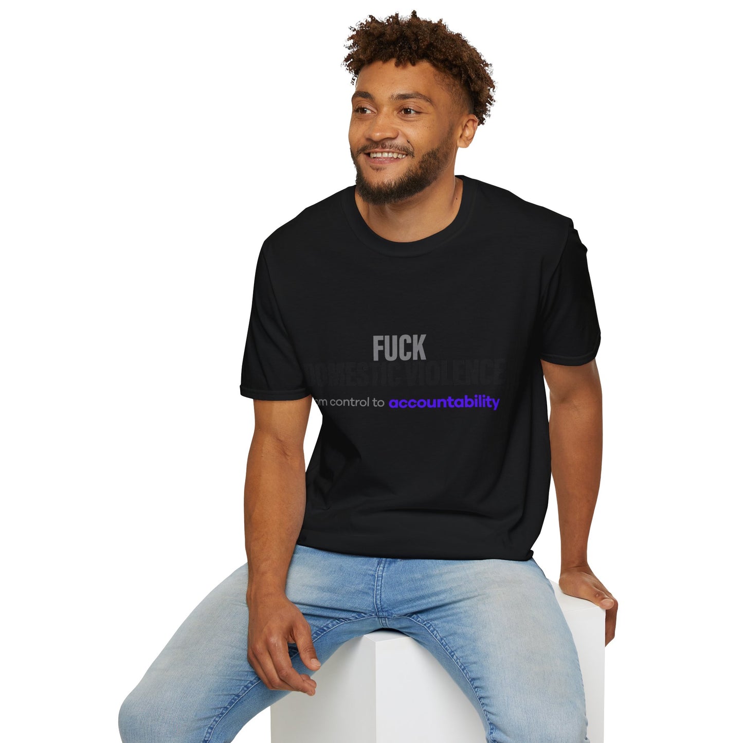 FUCK Domestic Violence Tee smaller font . Break the Silence - Unfiltered