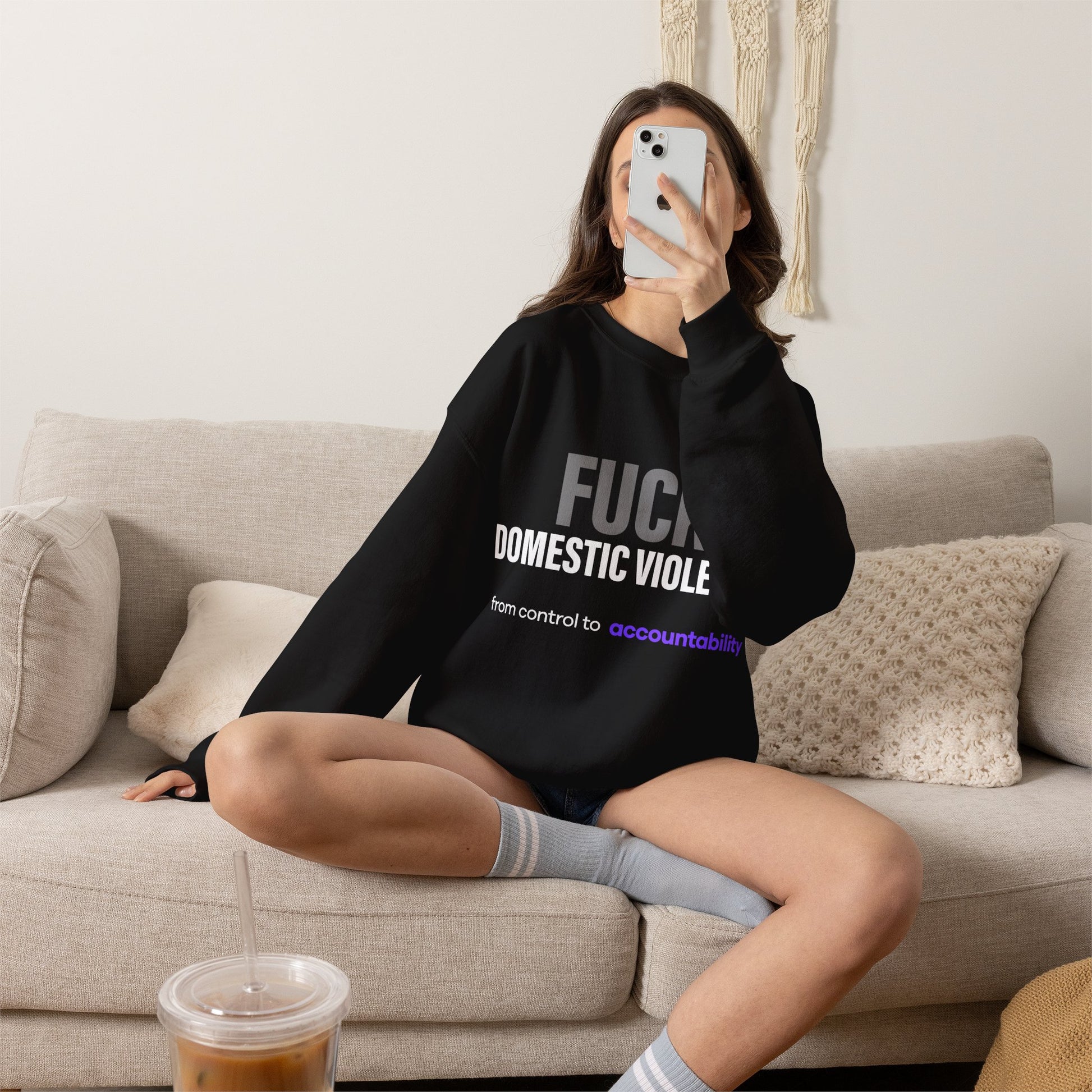 FUCK Family Violence Sweatshirt — Break the Silence