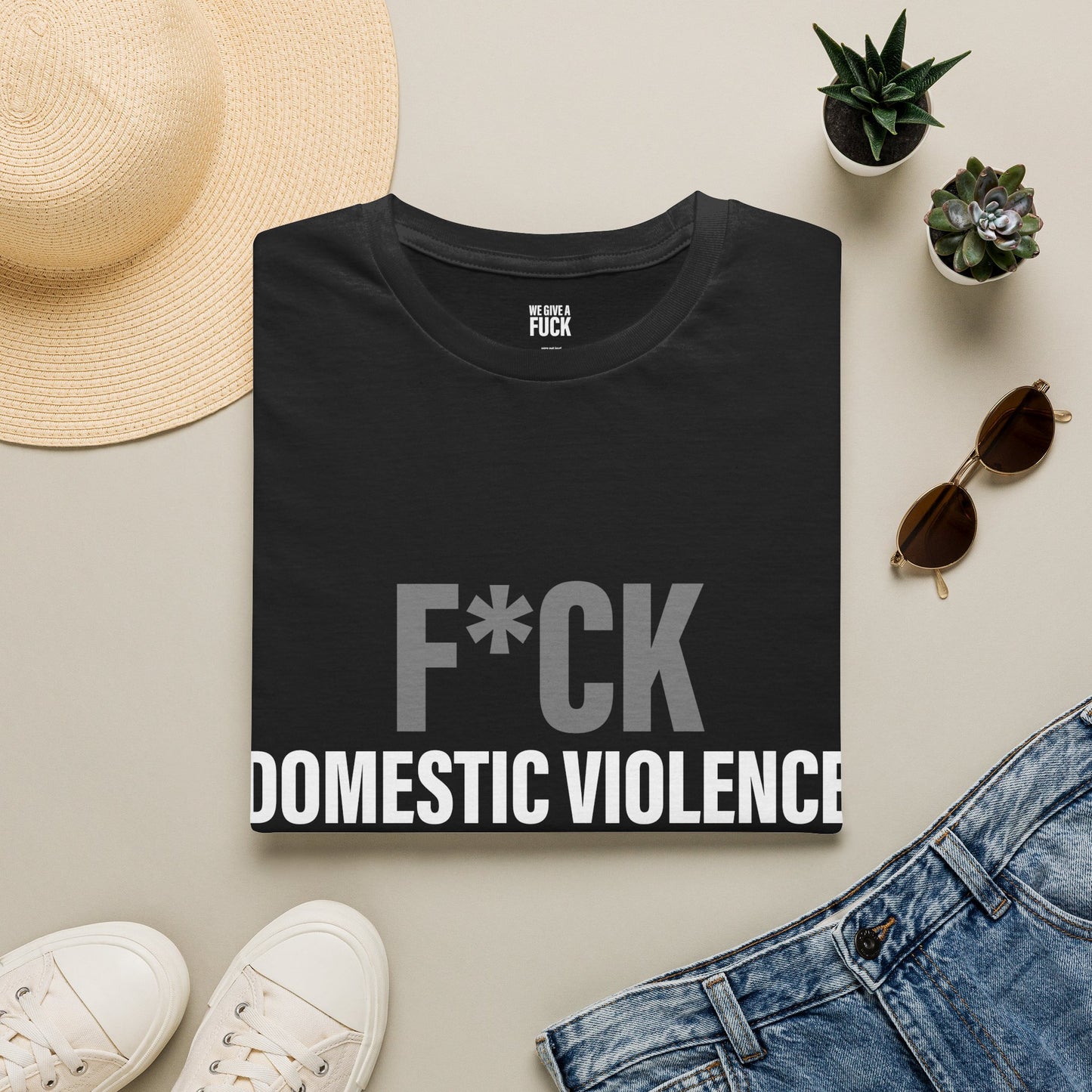 F*CK Domestic Violence Tee SOFT tone Anti-Abuse Awareness Shirt