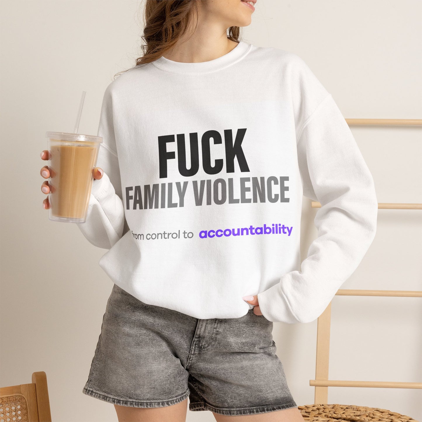 FUCK Family Violence Sweatshirt · Break the Silence — Unfiltered