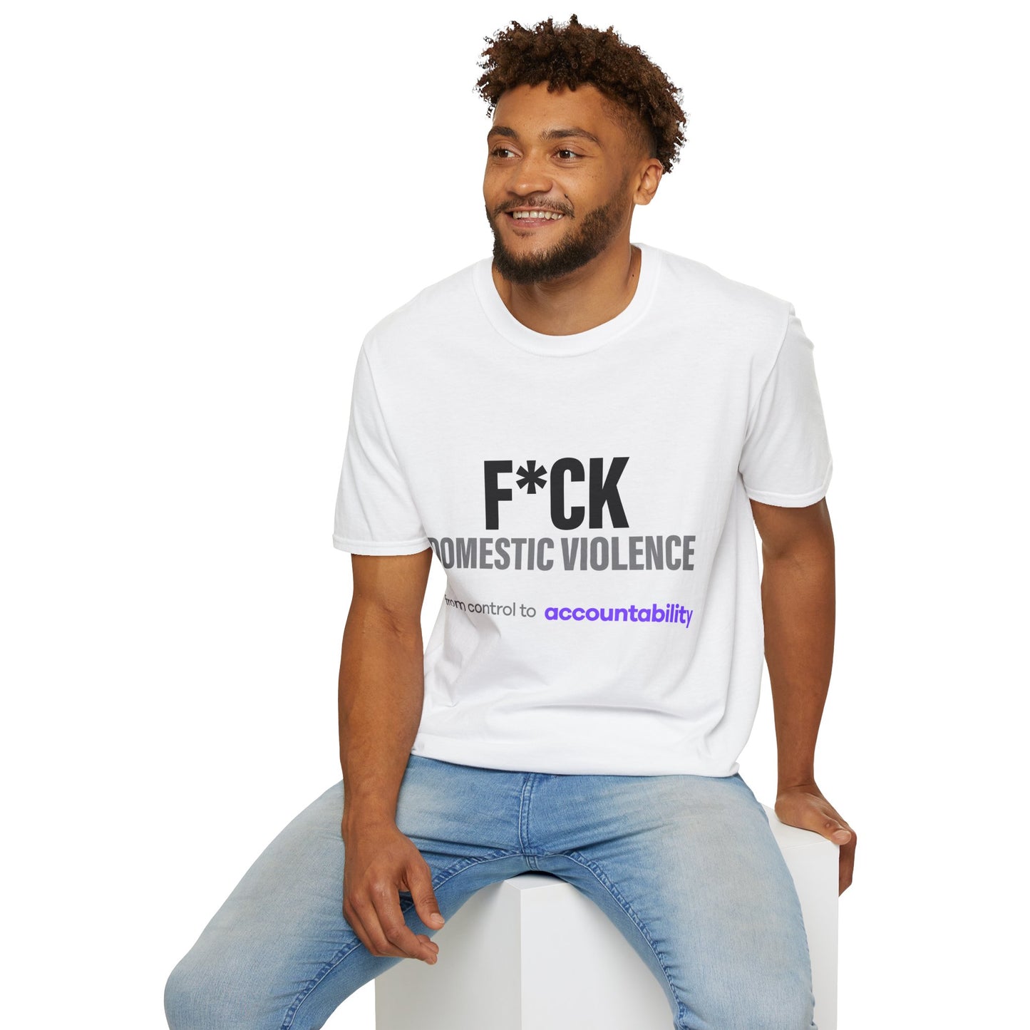 F*CK Domestic Violence Tee SOFT tone Anti-Abuse Awareness Shirt