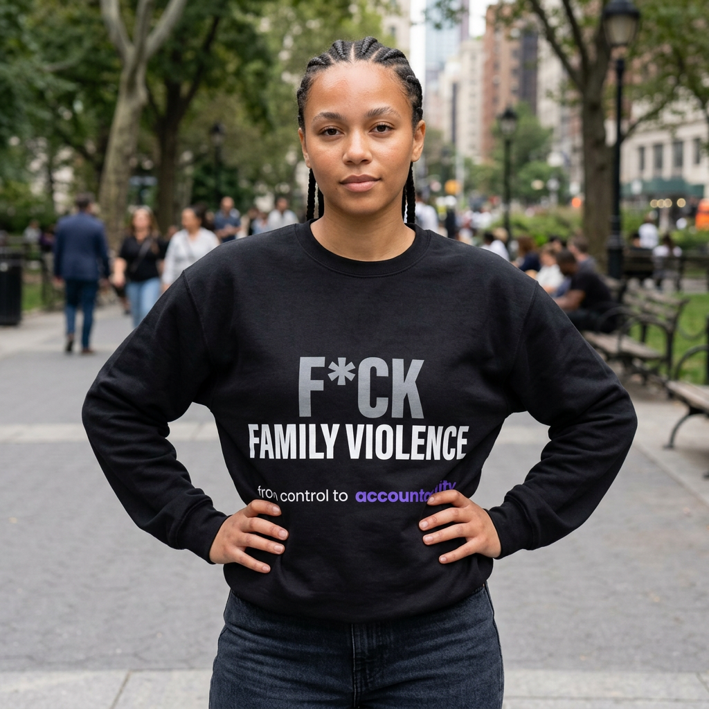 F*CK Family Violence Sweatshirt — Break the Silence
