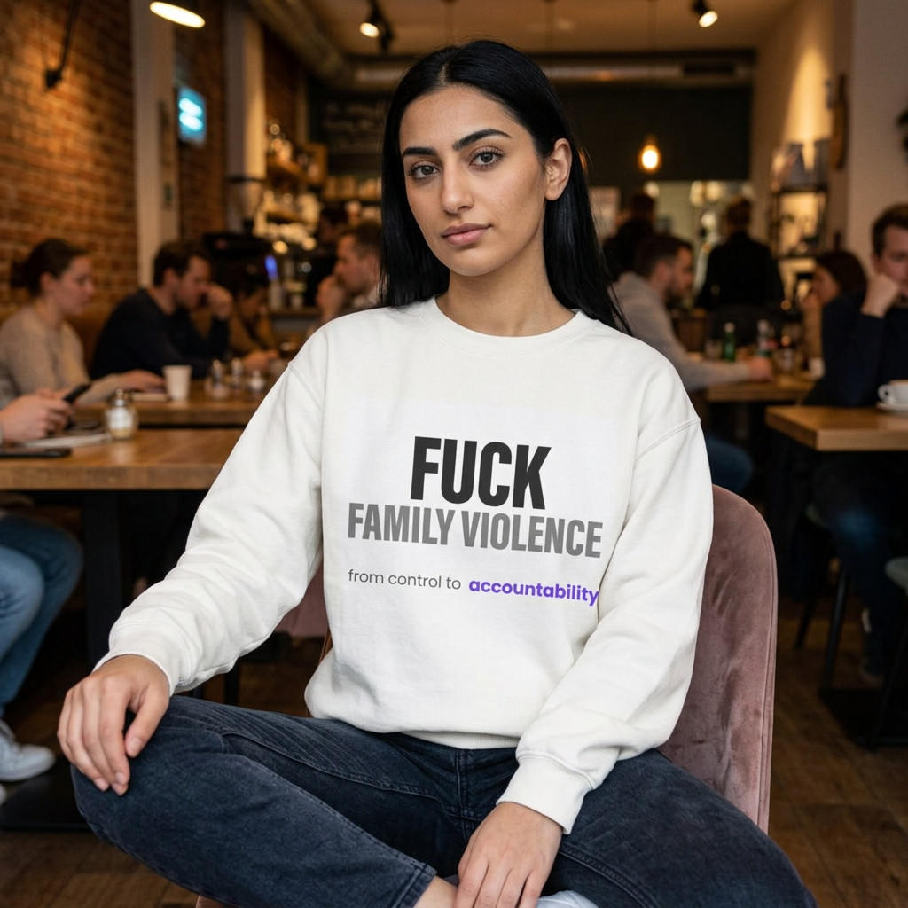 FUCK Family Violence Sweatshirt — Break the Silence