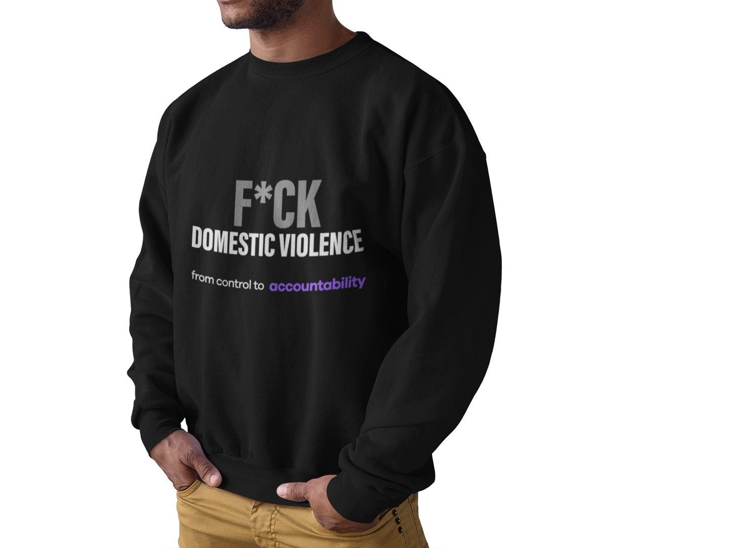 F*CK Domestic Violence Sweatshirt . Break the Silence - int