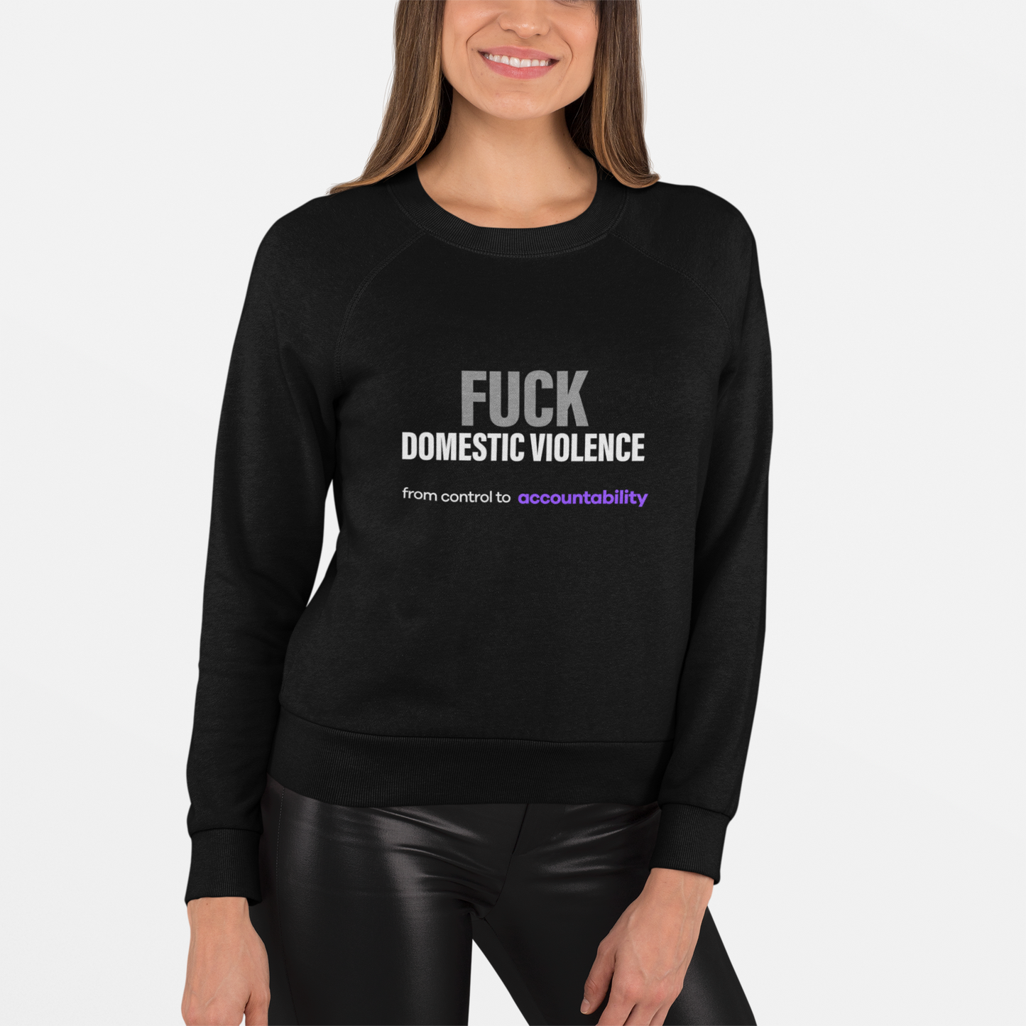 Fuck Domestic Violence Sweatshirt . Break the Silence - Unfiltered - int