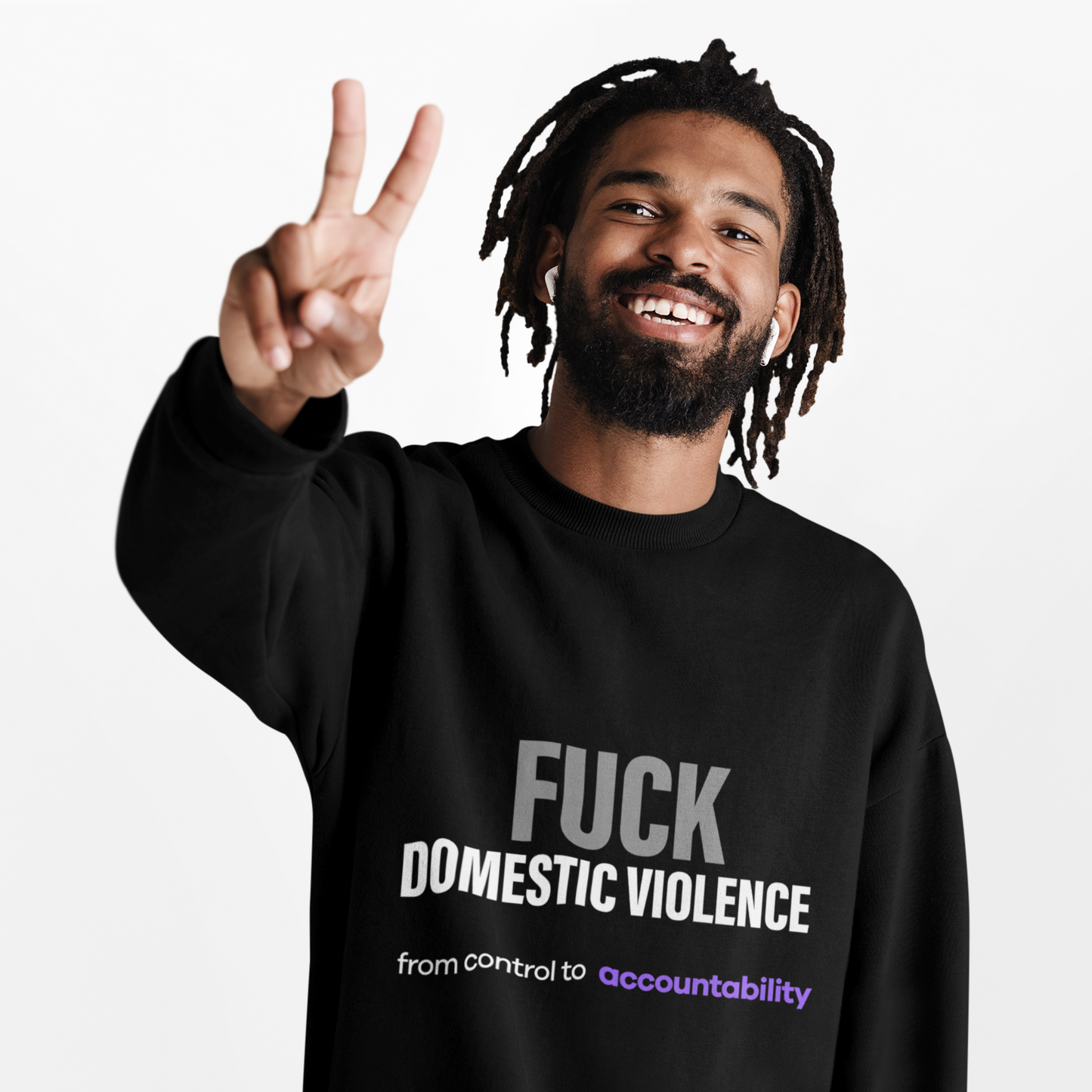 Fuck Domestic Violence Sweatshirt . Break the Silence - Unfiltered - int