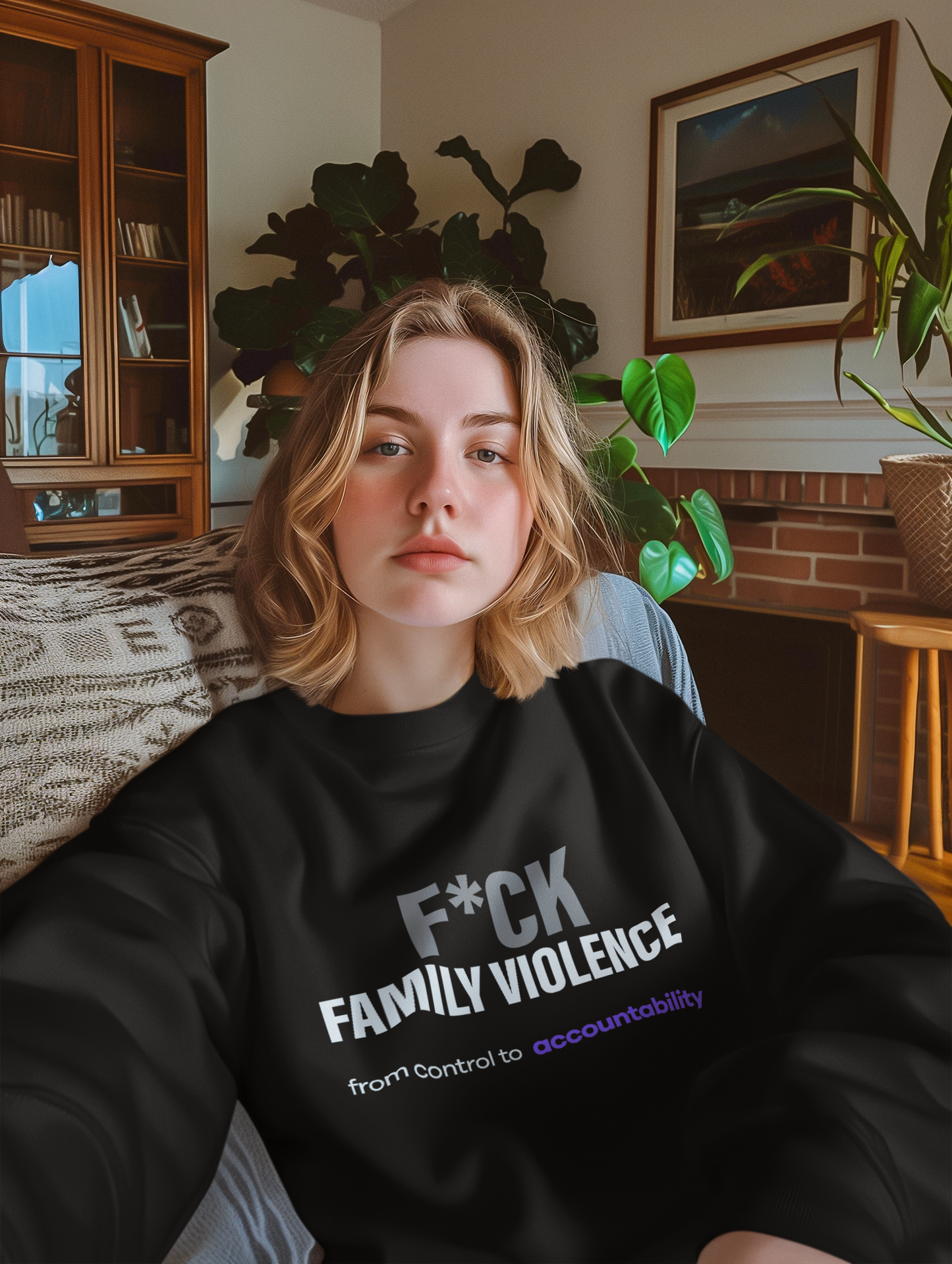 F*CK Family Violence Sweatshirt · Break the Silence int