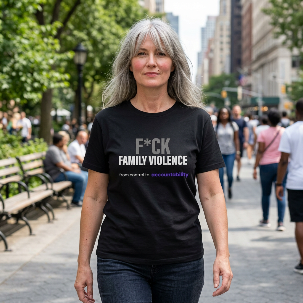 F*CK Family Violence Tee · Break the Silence int