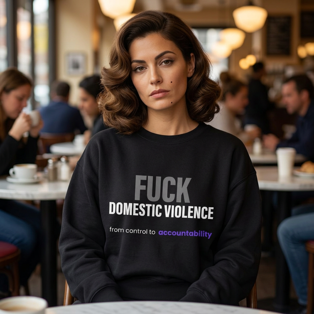 FUCK Domestic Violence Sweatshirt — Break the Silence