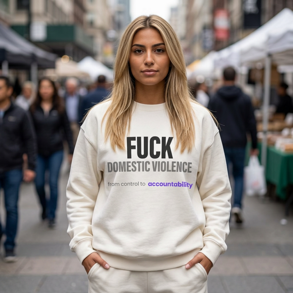 FUCK Domestic Violence Sweatshirt — Break the Silence