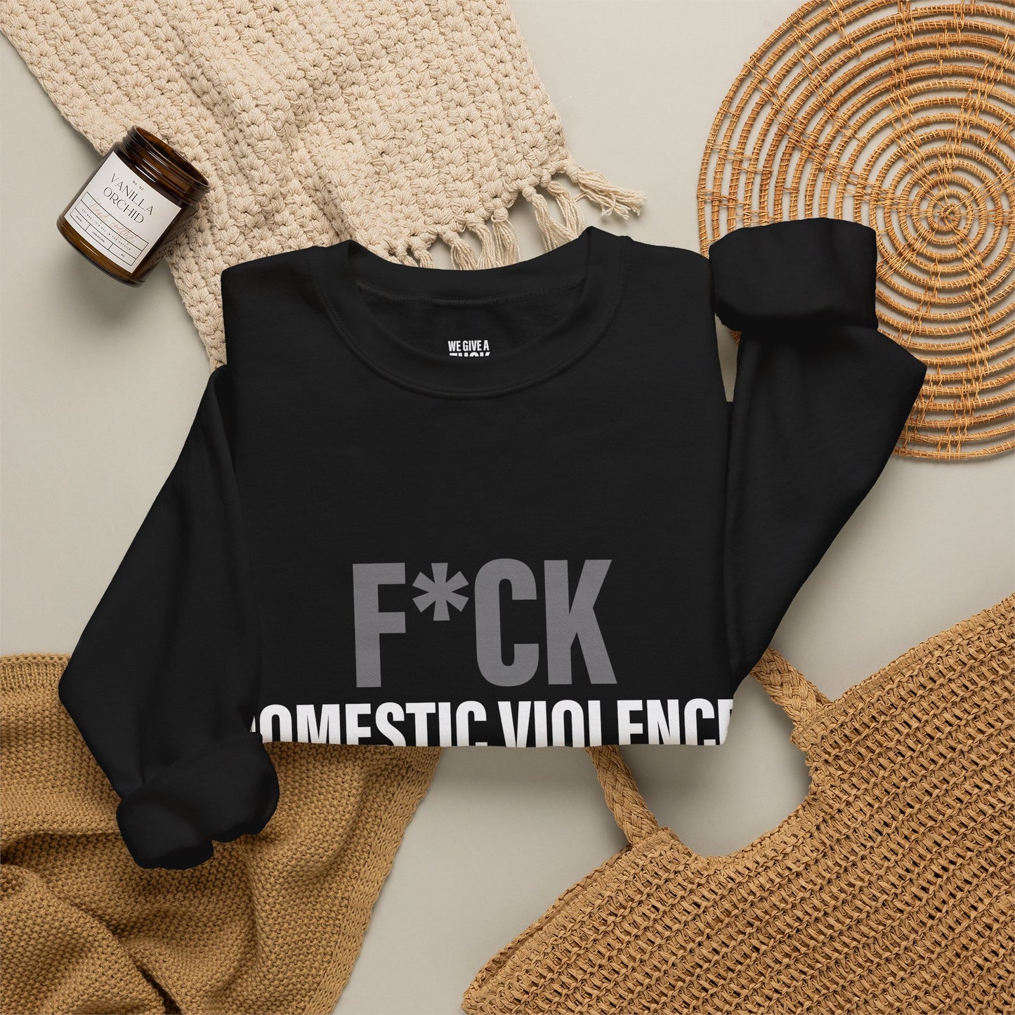 F*CK Domestic Violence Sweatshirt . Break the Silence