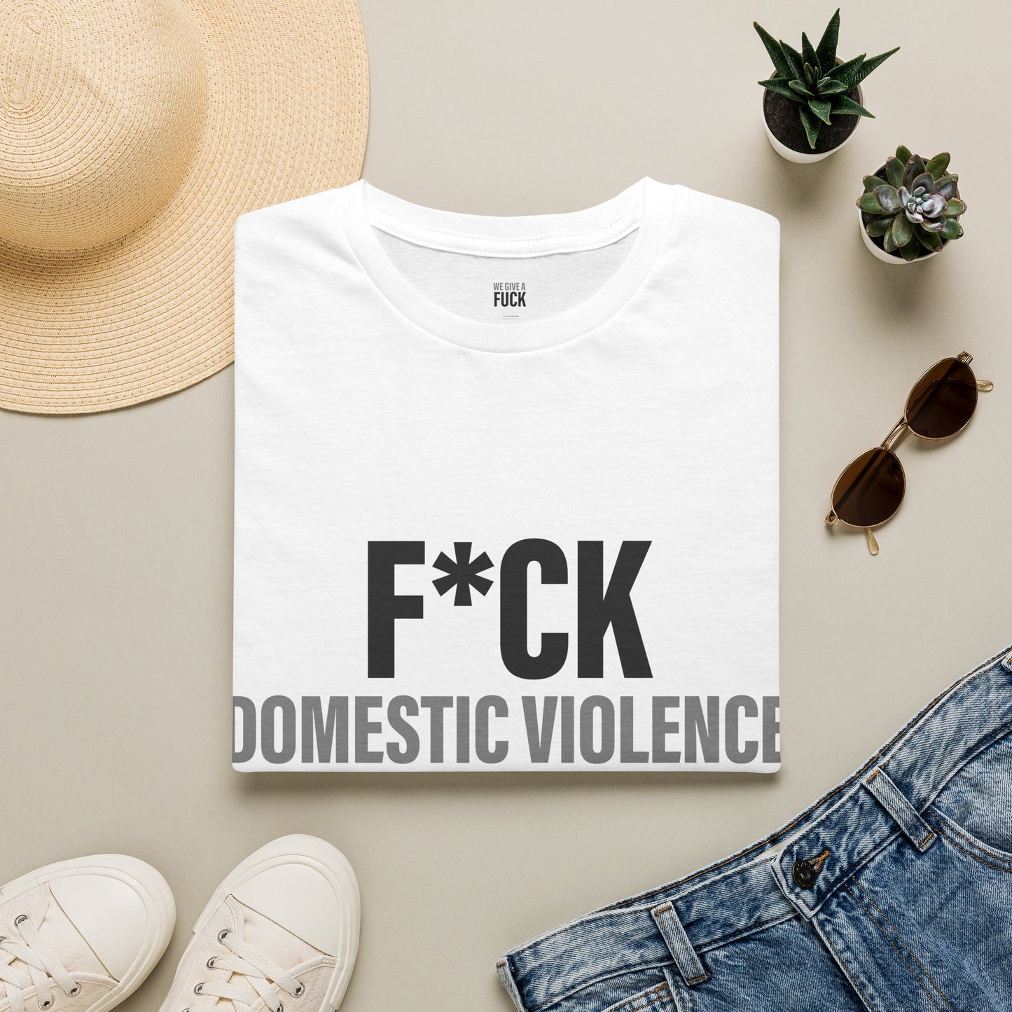 F*CK Domestic Violence Tee SOFT tone Anti-Abuse Awareness Shirt
